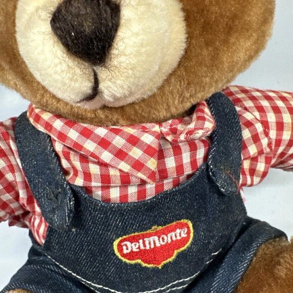 Vintage 1985 Dakin Del Monte | Brawny Bear Marketing Advertising Plush 10” - Picture 6 of 12